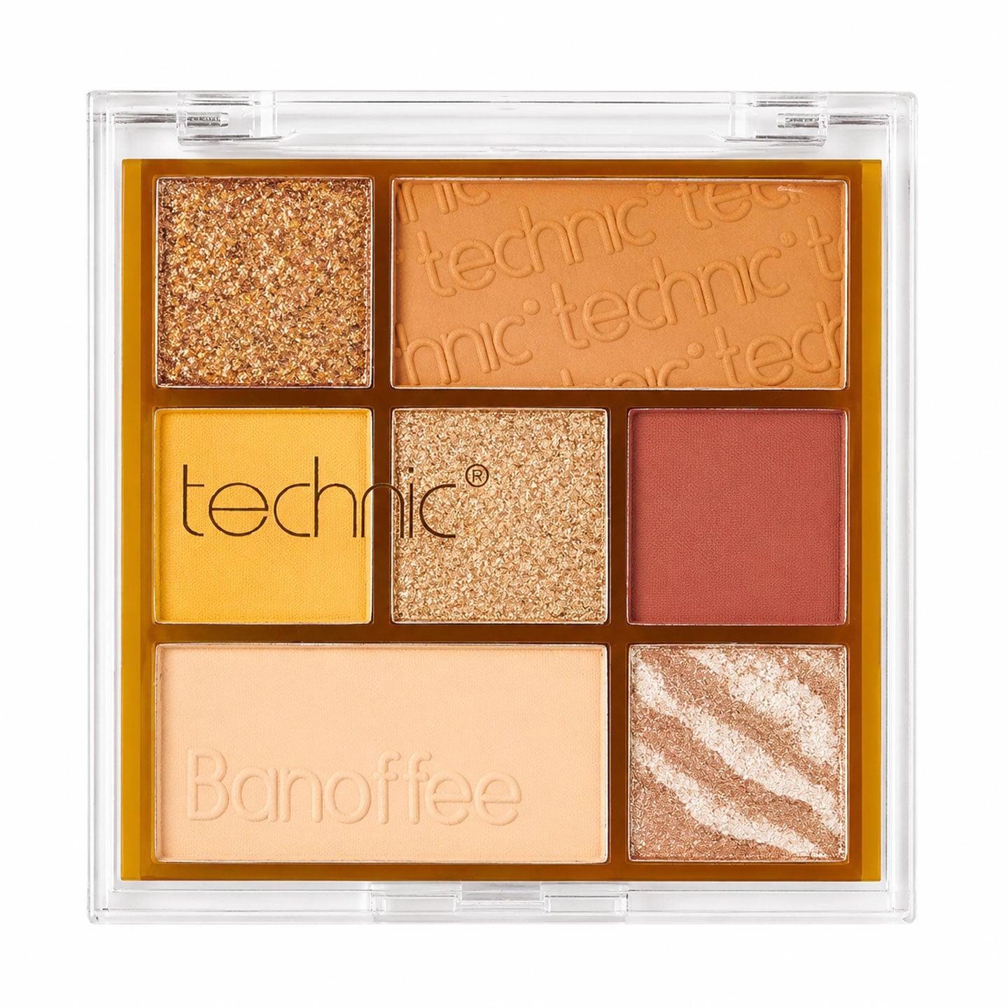 Палетка тіней для повік technic Pressed Pigment Eyeshadow Palette, Banofee, 10.5 г